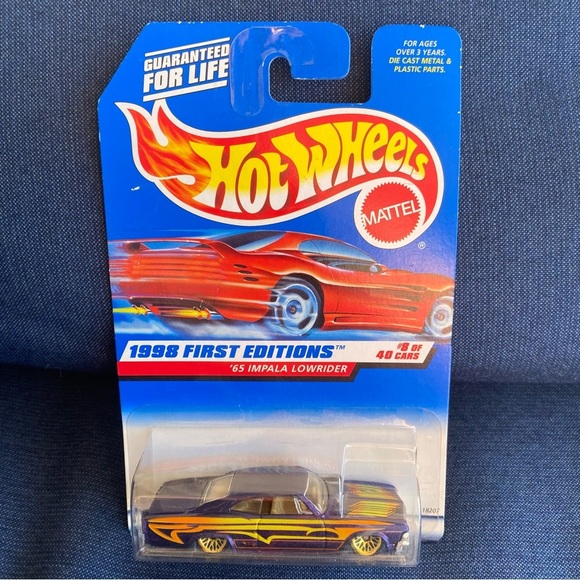 Hot Wheels 1998 FIRST EDITION 635 purple '65 IMPALA LOWRIDER 8 of 40 1:6… - Picture 2 of 4